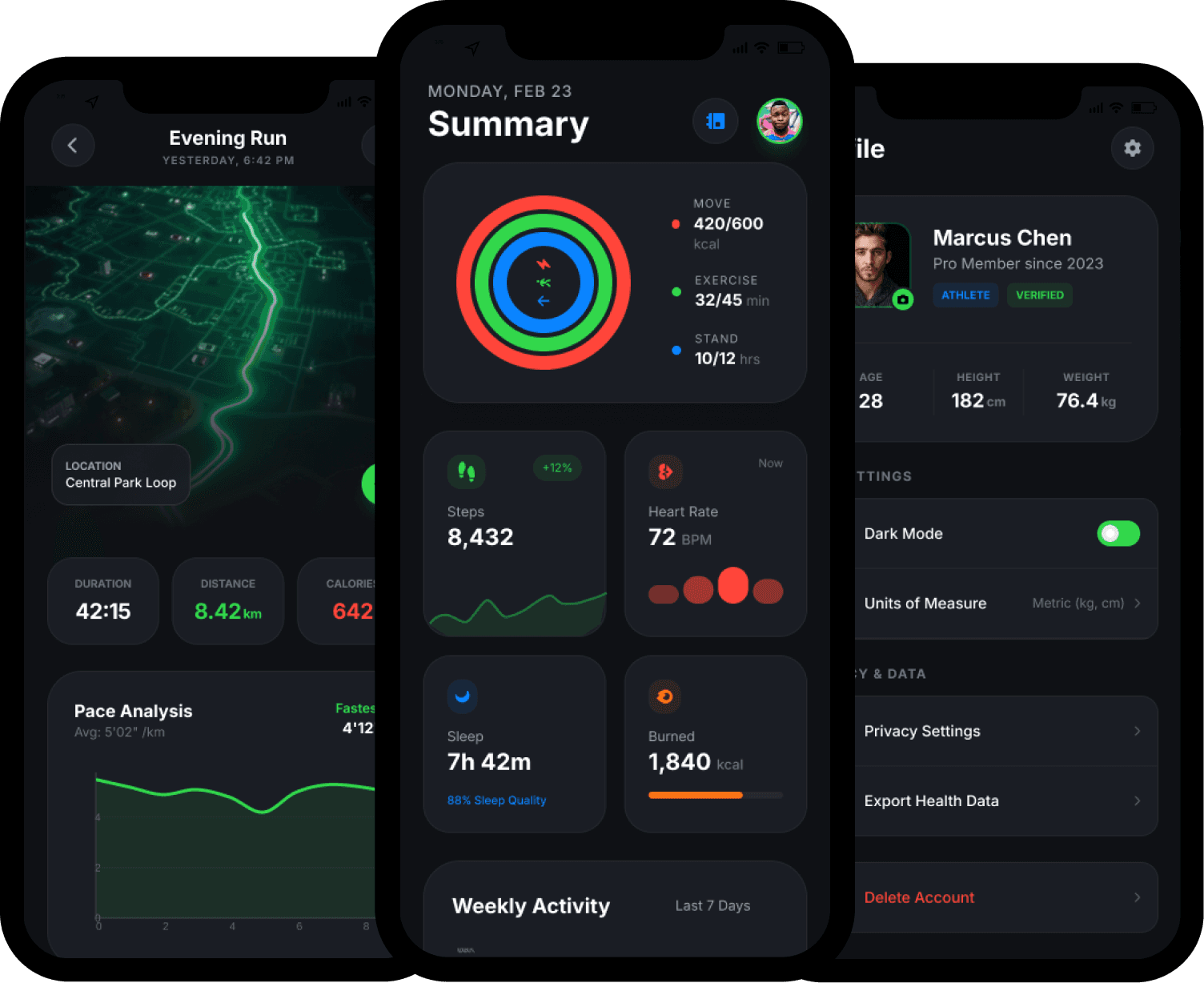 Pulse: Fitness App UI Design